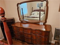 antique dresser and mirror