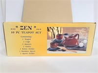 New in open box Zen 10pc teapot