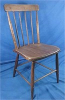 single hardwood chair