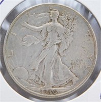 1936 Walking Liberty Silver Half Dollar.