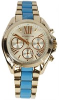 MICHAEL KORS LADIES GOLD AND TEAL TONE WATCH 5908