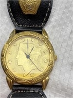 Vintage Wristwatch by EMERSON 18K Gold Plated