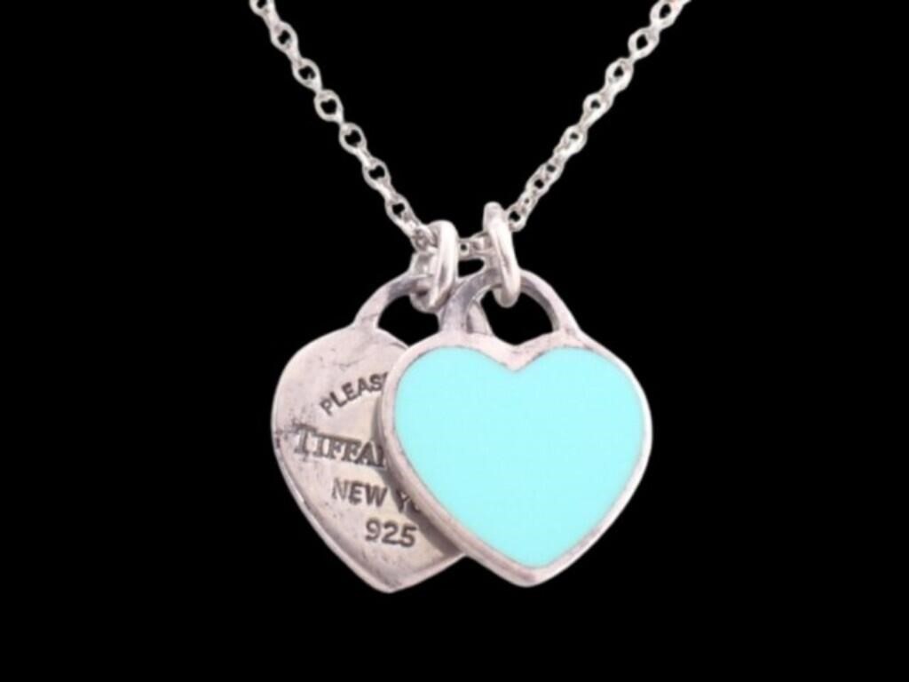 Tiffany & Co. Return To Blue Heart Necklace