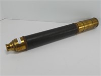 ANTIQUE WRAPPED BRASS TELESCOPE
