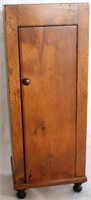 19TH C. REFINISHED PINE DOVE TAILED ONE DOOR