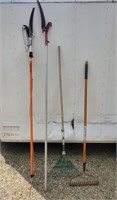 Two Rakes and Two Limb Trimmers