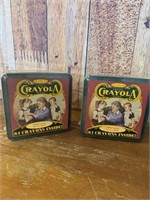 (2) 1994 Crayola Crayon Tin 64 Count NIB