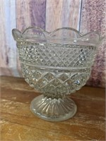 Vintage Anchor Hocking Wexford Footed Bowl