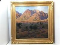 John Cox Oil On Canvas. Red Rocks, Scottsdale,
