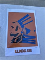 Illinois Illini Art "Illinois Abe"