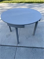 Grey table 41” diameter 30” tall
Good project