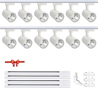 J&L Dimmable LED Track Light Kit  12-Light  13FT