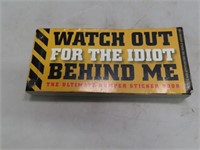 Booklet Funny IDIOT Bumper Stickers