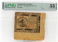 $5 CONTINENTAL CURRENCY PMG 53