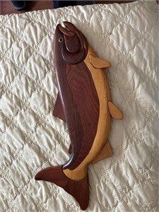 Custom Made Trout  Fish Wood Wall Art
