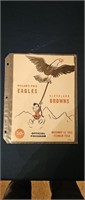 Browns vs. Eagles 1959 Program