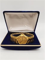 (N) Sergio Valente Goldtone Wrist Watch