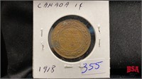 1918 Canadian large penny