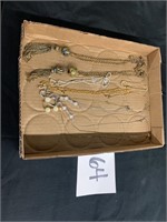 BOX LOT OF NECKLACES