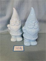 (2) Ceramic Gnomes
