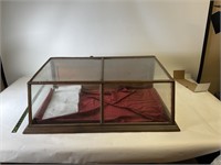 Vintage wooden and glass display case
