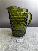 MCM Colony Whitehall Cubist  Green Pitcher