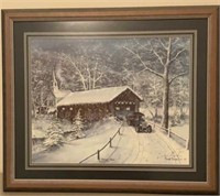 Fred Thrasher Changing Times signed 27x23 frame
