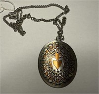 Reed and Barton Damascene Necklace and Pendent