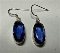 Pair of 18ct Sapphire Earrings