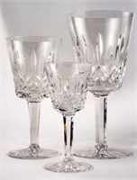 32 Pc. Waterford Crystal Lismore Stemware Set.