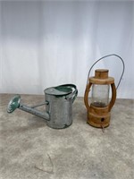Mason Jar Bird Feeder and Metal Watering Can