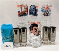 Star Trek Shooters (4) & Drinking Glasses (4)