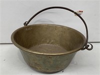 Large Vintage Brass Pot W430