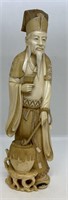 Japanese Meiji Period Figural Carved Ivory Okimino