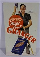 Cardboard Granger Tobacco Sign