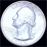 1932-S Washington Silver Quarter CLOSLEY UNC