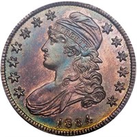 50C 1834 SMALL DATE, SMALL LETTERS. PCGS MS65