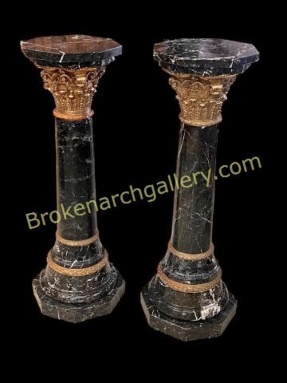 Pair of Marble Bust Stands