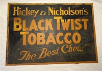 EARLY TIN HICKEY & NICHOLSON BLACK TWIST TOBACCO