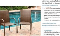 Abbyson Living Palermo Outdoor Wicker Dining Chair