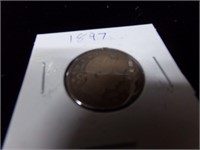 1-1897 silver Quarter
