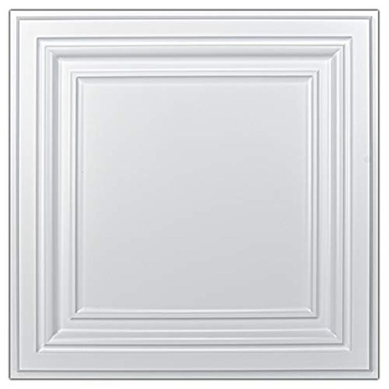 Art3d PVC Ceiling Tiles, 2'x2' Plastic Sheet in