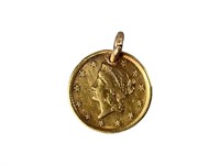 1852 Gold $1 Liberty Head