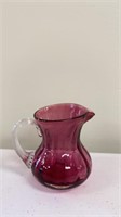 Cranberry small pitcher