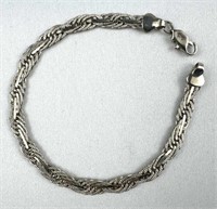 925 Silver Braided Bracelet