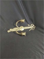 2 Brass Wall Mount Candle Holders