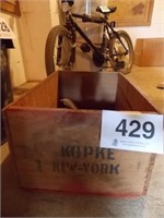 Kopke, New York shipping crate 12"w x 19.5" l