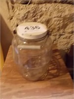 Glass pickle jar w/lid & bail handle