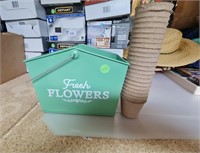 Fresh flower tin & flower pot starters