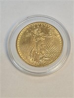 1908-D $20 US Liberty Gold Coin